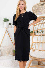 Load image into Gallery viewer, Chic &amp; Sweet Wrap-around Tie Midi Dress
