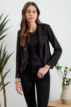 Load image into Gallery viewer, Foxy Rebel Faux Suede Moto Jacket (Black or Camel)
