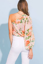 Load image into Gallery viewer, Spring Blooms Blouson One Shoulder Top
