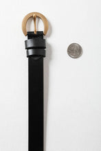 Load image into Gallery viewer, Gold Curved Buckle Waist Belt (Camel or Brown)
