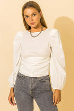 Load image into Gallery viewer, Spring Mode Open Back Bow Crop Blouse
