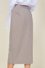 Load image into Gallery viewer, Business as Usual Plaid Pencil Skirt
