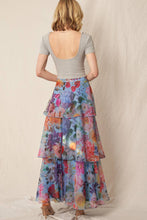 Load image into Gallery viewer, Winter Blooms Tiered Maxi Skirt
