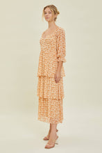 Load image into Gallery viewer, Prairie Chic Ditsy Floral Apricot Buster Dress
