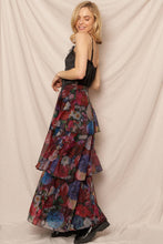 Load image into Gallery viewer, Winter Blooms Tiered Maxi Skirt
