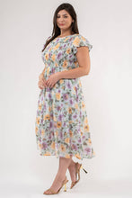 Load image into Gallery viewer, Garden Blooms Midi Dress (Curvy Collection)
