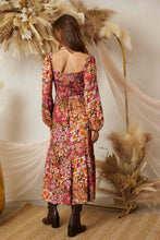 Load image into Gallery viewer, Sweet Tropics Smocked Midaxi Dress
