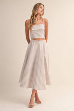 Load image into Gallery viewer, Harbor Stripes Skirt Set
