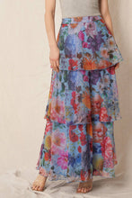 Load image into Gallery viewer, Winter Blooms Tiered Maxi Skirt
