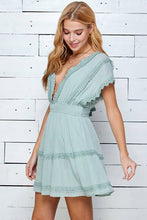 Load image into Gallery viewer, All the Frills Sage Dress

