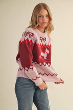 Load image into Gallery viewer, Puppy Slopes into the Holidays Pullover Sweater
