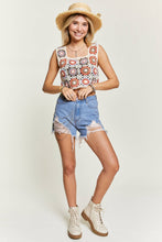 Load image into Gallery viewer, Groovy Baby Square Crochet Crop Top
