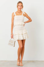 Load image into Gallery viewer, Short &amp; Sweet Smocked Ruffle Mini Dress
