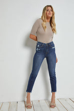 Load image into Gallery viewer, Classic High Rise Straight Crop Jeans
