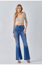 Load image into Gallery viewer, Clean Slate Front Slit Flare Jeans
