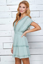 Load image into Gallery viewer, All the Frills Sage Dress
