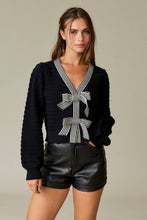 Load image into Gallery viewer, Harper Bow Knit Sweater Top
