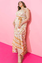 Load image into Gallery viewer, Georgia Peach Maxi Dress (Curvy Collection)
