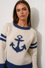 Load image into Gallery viewer, Anchor’s Away Chunky Raglan Sweater
