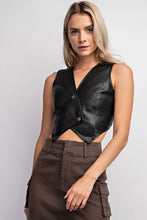 Load image into Gallery viewer, Naughty or Nice Pleather Vest
