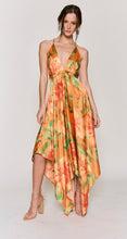 Load image into Gallery viewer, Tropical Sunset Hankerchief Dress
