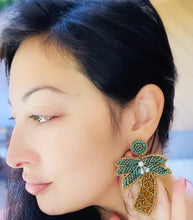 Load image into Gallery viewer, Meet me under the Palm Tree Earrings
