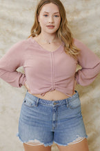 Load image into Gallery viewer, Destructive Denim High Rise Mom Shorts (Curvy)
