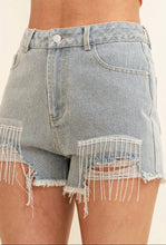 Load image into Gallery viewer, Fancy Fringe Denim Shorts
