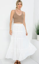 Load image into Gallery viewer, White Ruffles Maxi Skirt
