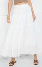 Load image into Gallery viewer, White Ruffles Maxi Skirt
