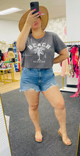 Load image into Gallery viewer, Destructive Denim High Rise Mom Shorts (Curvy)
