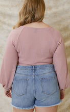 Load image into Gallery viewer, Destructive Denim High Rise Mom Shorts (Curvy)
