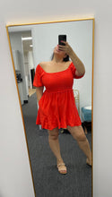 Load image into Gallery viewer, Hot Coral Romper (Curvy collection)
