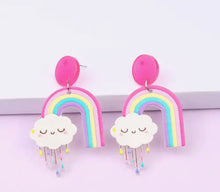 Load image into Gallery viewer, Rainbow after the Rain Earrings
