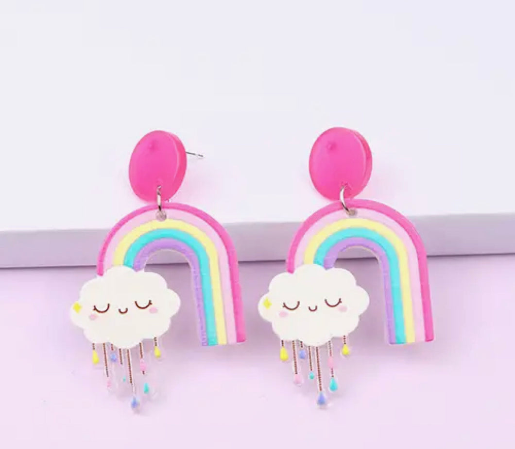 Rainbow after the Rain Earrings