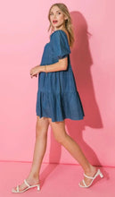 Load image into Gallery viewer, Easy Breezy Babydoll Chambray Dress
