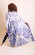 Load image into Gallery viewer, Paisley Periwinkle Ombré Boho Lace Kimono
