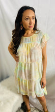 Load image into Gallery viewer, Pastel Clouds Tie Dye Babydoll Dress
