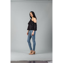Load image into Gallery viewer, Poplin Perfection One-Shoulder Top
