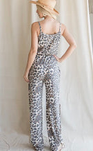 Load image into Gallery viewer, Side Split Leopard Jumpsuit (last one small)
