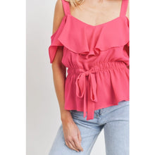 Load image into Gallery viewer, Tropical Breeze Cold Shoulder Top (3 colors available)
