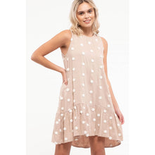 Load image into Gallery viewer, Pretty in Pom Poms Sleeveless Dress
