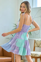 Load image into Gallery viewer, Cotton Candy Clouds Rainbow Tie Dye Dress (2 colors available)
