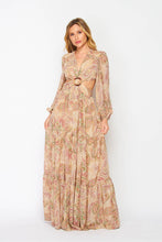 Load image into Gallery viewer, Paisley Perfection Boho Cut-Out Dress
