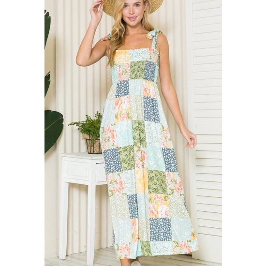 Perfect Patchwork Maxi Dress (Available in Curvy Collection)