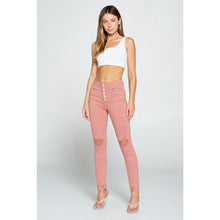 Load image into Gallery viewer, Dusty Pink High Rise Skinny Pants
