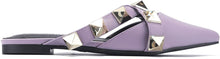 Load image into Gallery viewer, All the Glam Lilac Studded Slip-On Flats
