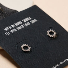 Load image into Gallery viewer, When in Doubt, Sparkle! Pave Gold Dip Stud Earrings
