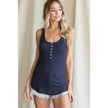 Load image into Gallery viewer, Henley Racerback Tank
