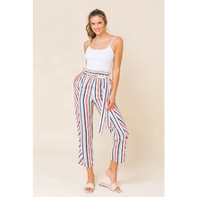 Load image into Gallery viewer, Red, White &amp; Blue For You Paperbag Pants
